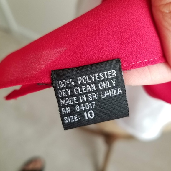 2/$10: Sheer Red Rectangular Wrap - Picture 2 of 2